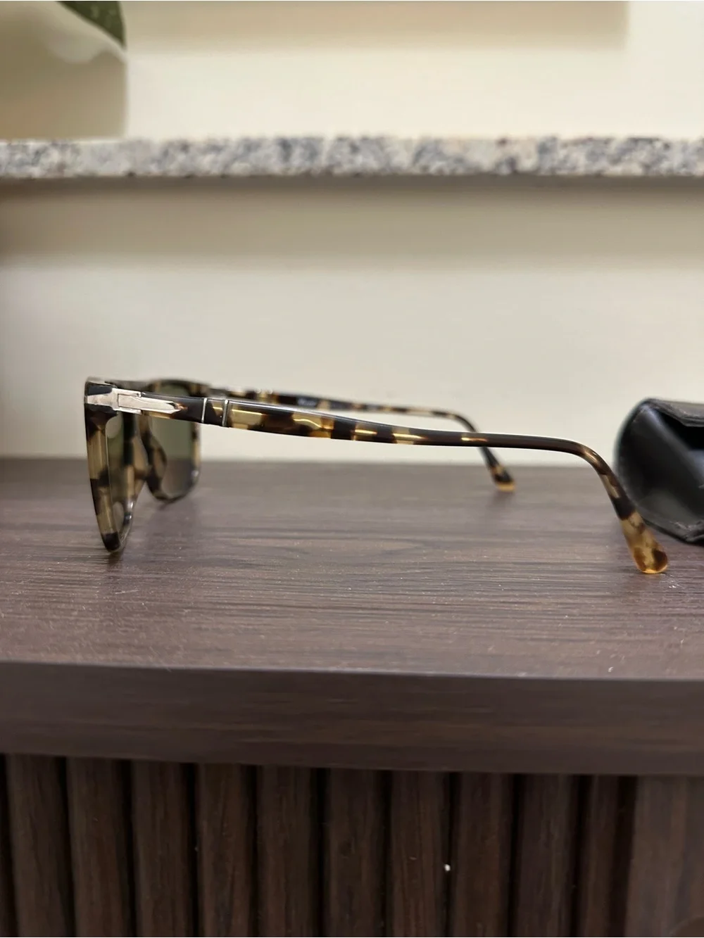 Persol green tortoise brown